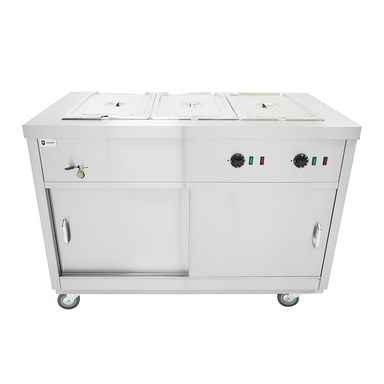 Parry Hot Cupboard with Bain Marie Top HOT12BM Front View