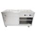 Parry Hot Cupboard with Bain Marie Top HOT15BM Open Front View