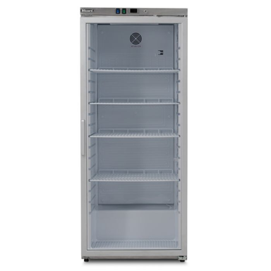 Pentland Single Glass Door Stainless Steel Refrigerator Blizzard HSG60 Front View