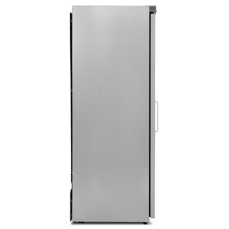 Pentland Single Glass Door Stainless Steel Refrigerator Blizzard HSG60 Left Side View