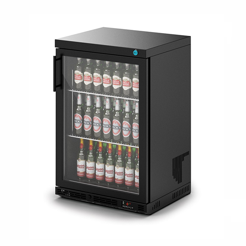 IMC F76/150/B V60 Black Bottle Cooler - Single Door