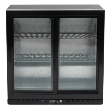 Pentland Double Sliding Glass Door Bottle Cooler Koldbox KBC2SL Front View