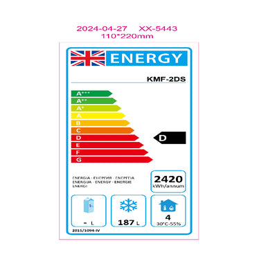 Koolmax KMF2DS Energy Label