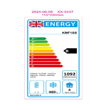 Koolmax KMF1SS Energy Label