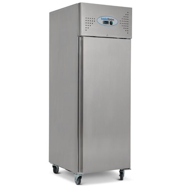 Pentland Upright Single Hinged Door Gastronorm Freezer Koldbox KXF600 Left Side Angled View