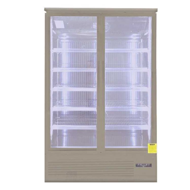 Koolmax KMF1300 - Double Glass Door Freezer (Grey)