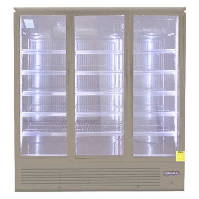 Koolmax KMF2000 - Triple Glass Door Freezer (Grey)