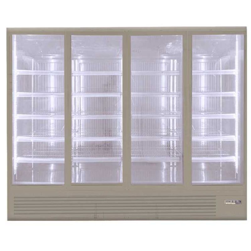 Koolmax KMF3000 - Four Glass Door Display Freezer (Grey)