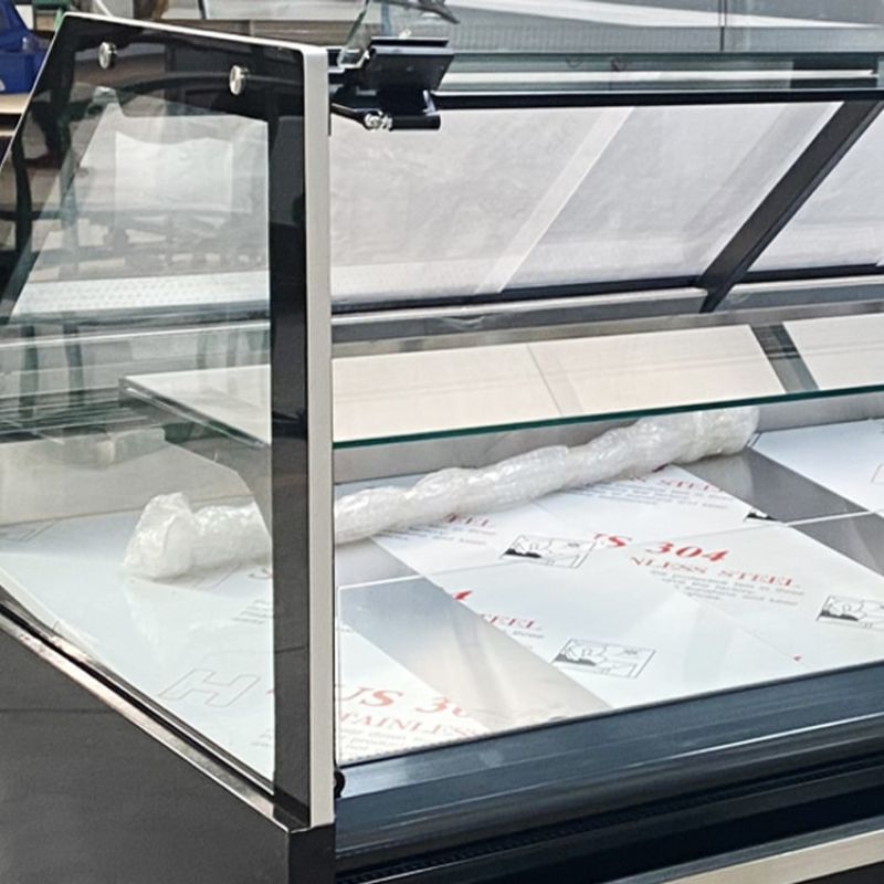 Koolmax Viande 1250mm Flat Glass Integral Meat Serve Over Counter