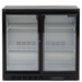 Pentland Low Height Double Sliding Glass Door Bottle Cooler Blizzard LOWBAR2SL Front View