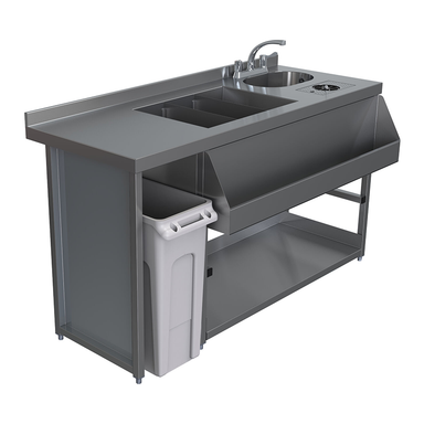 Parry Modular Bar Cocktail Station with Bin Void MB-CSV15 Left Side View