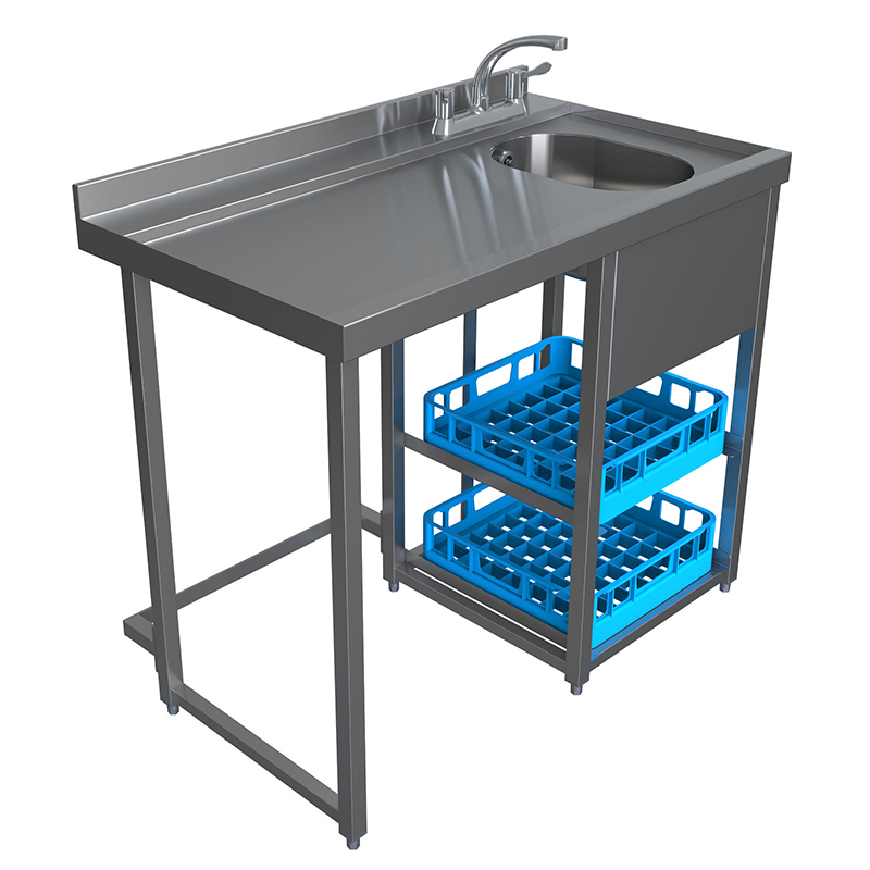 Parry Modular Bar Glasswash Station MB-GS4 Left Side View