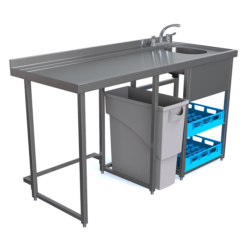 Parry Modular Bar Glasswash Station MB-GS5 Left Side View