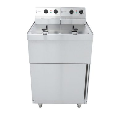 Parry Double Pedestal Electric Fryer NPDPF9 Front View