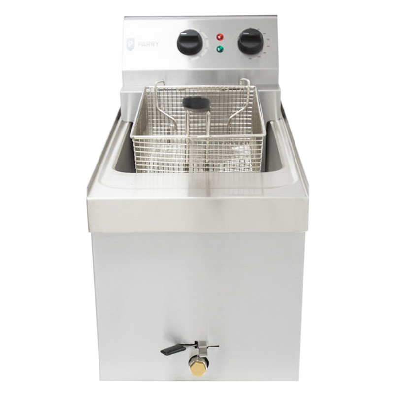 Parry Single Table Top Electric Fryer NPSF9 Open Front View