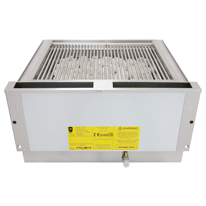 Parry Natural Gas Chargrill PGC6 Back View