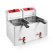 Valentine TF77 Fryer Model Double Lowered Basket Front View