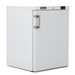 Pentland Single Hinged Door Under Counter Refrigerator Blizzard UCR140WH Left Side Angled View