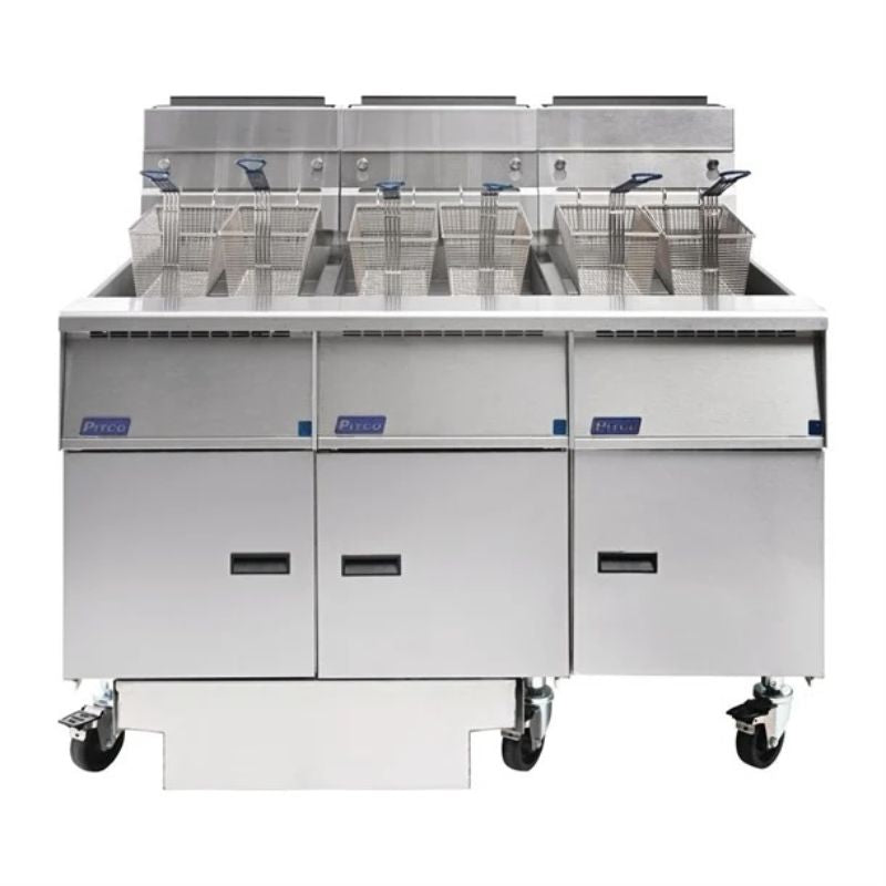 Pitco Solstice SG14RS Commercial Gas Frysuite with Built-In Filtration