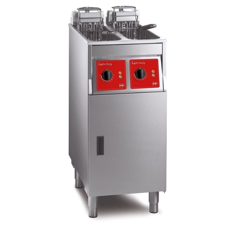 FriFri Super Easy 422 Freestanding Twin Tank Fryer with Filtration