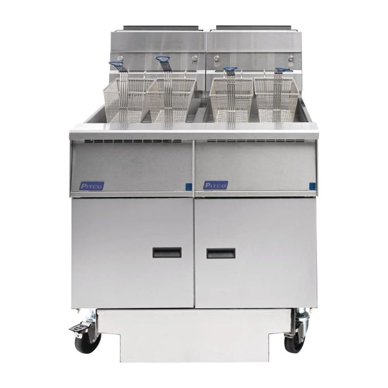 Pitco Solstice SG14RS Commercial Gas Frysuite with Built-In Filtration