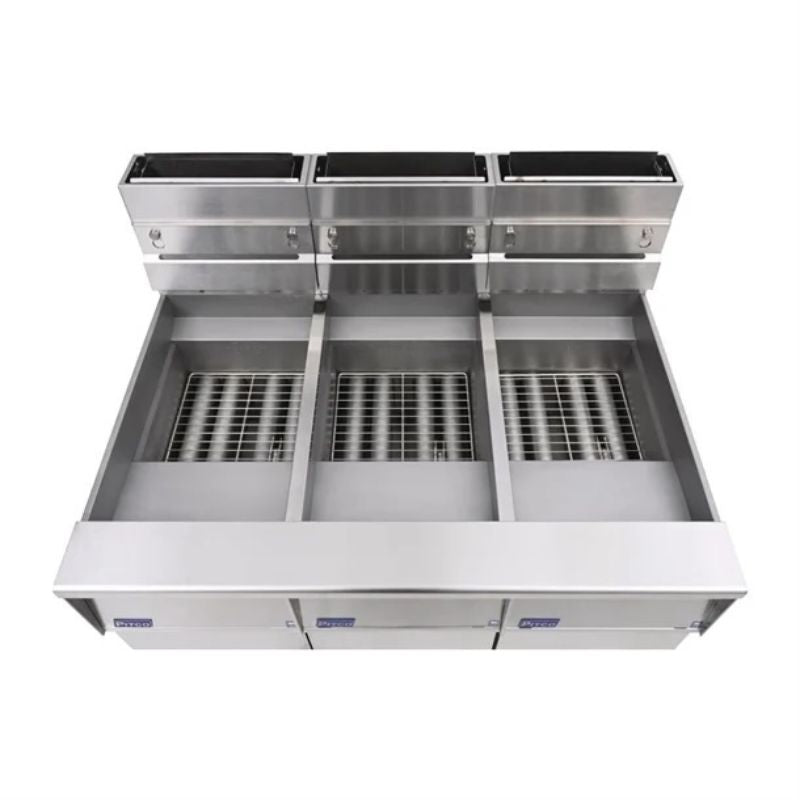 Pitco Solstice SG14RS Commercial Gas Frysuite with Built-In Filtration