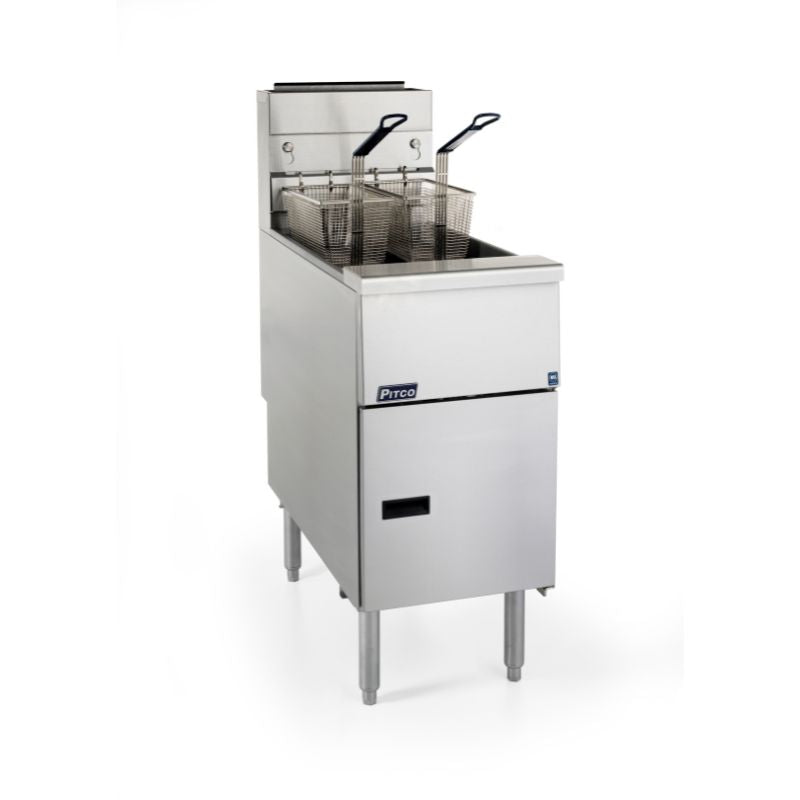 Pitco Solstice SG14S Single Tank Commercial Gas Fryer