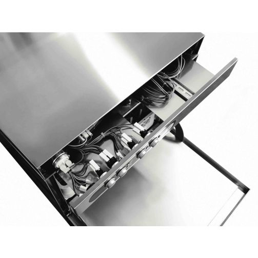 Adler AD50BT-DP-30 500mm Basket Dishwasher with Breaktank, Drain Pump & Chemical Pump, 18 Plates (30 Amp Plug)