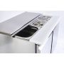 Sterling Pro Cobus SPU200SL 2 Door Hinged Lid & Chop Board Saladette Counter, 240 Litres