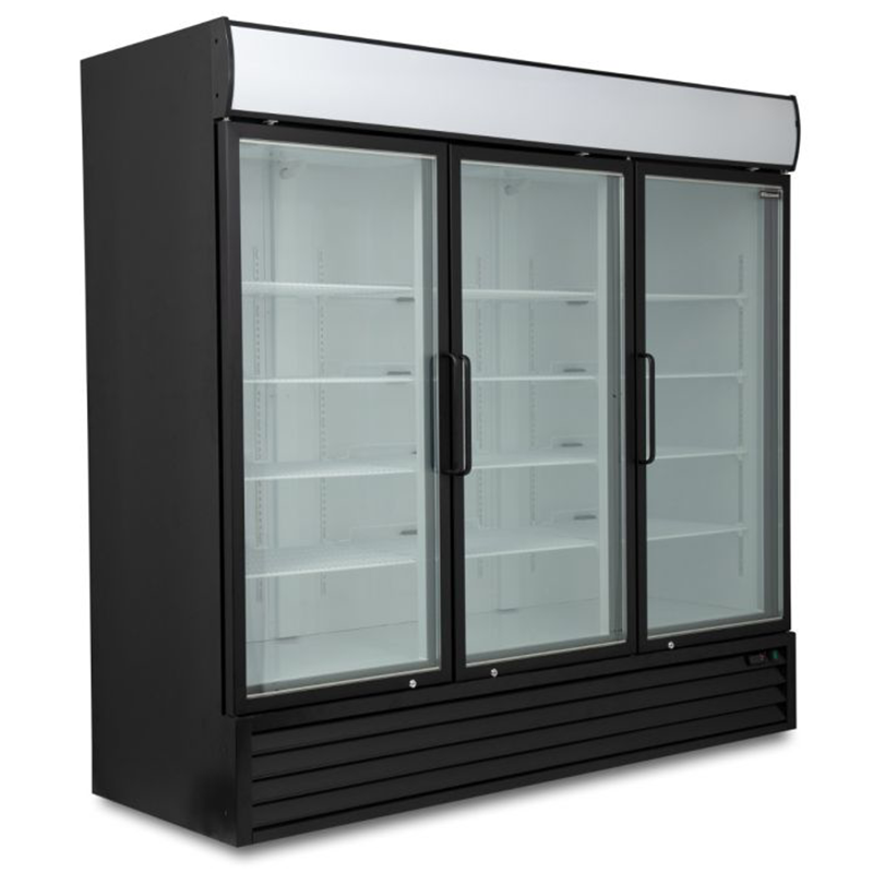 Blizzard GDF1800 Triple Hinged Glass Door Freezer Display Merchandiser