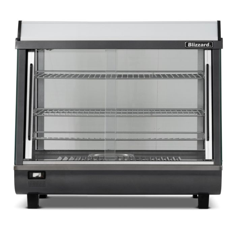 Blizzard HSS96 96L Counter Top Duel Access Heated Merchandiser