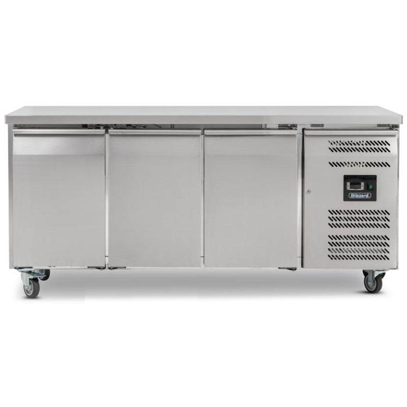 Blizzard LBC3SL 3 Door Slimline 600mm Depth Freezer Counter 339L