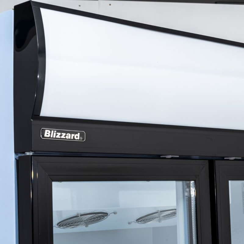 Blizzard GD900 Double Glass Door Display Merchandiser