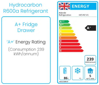 Adande HCS1 Series - Chef Base Cool Cookline Energy Label
