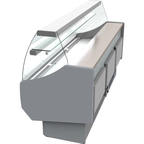 Coreco CVED-8-10-C Curved Glass Serveover, 1055mm