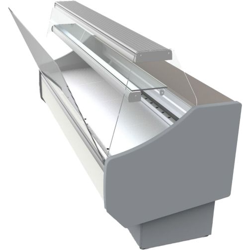 Coreco CVED-8-30-R Flat Glass Serveover, 2995mm