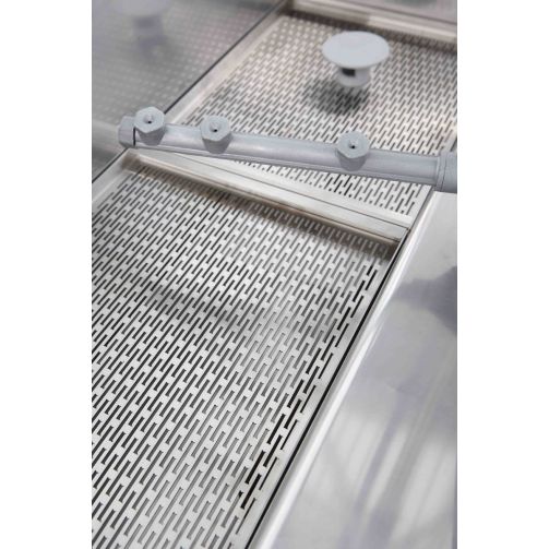Adler AD1000-DPSO-TPH Passthrough Dishwasher with Chemical Pump, Drain Pump & Integral Water Softener - 18 Plates