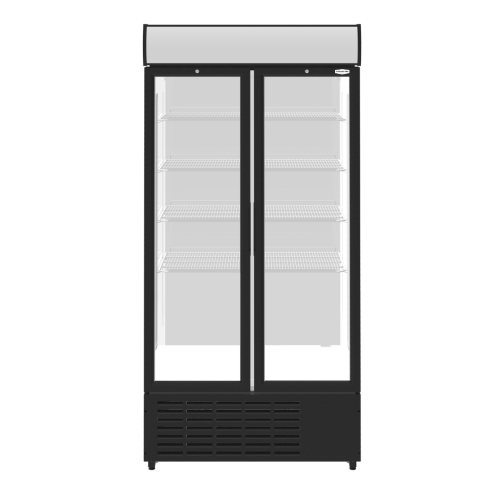 Sterling Pro Green SPD20HG Upright Hinged Double Door Display Chiller, 832 Litres