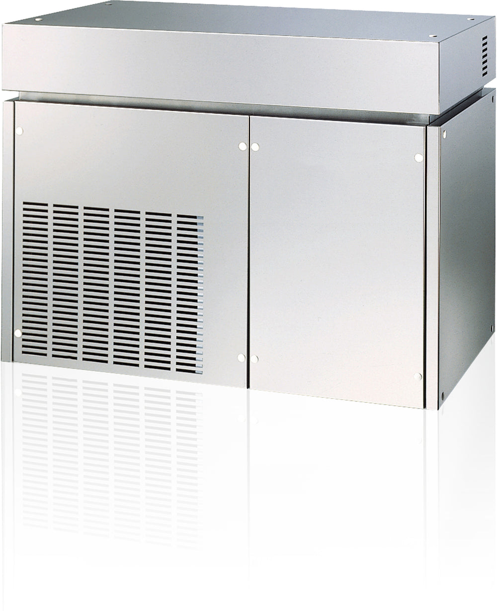 DC Standard DCF400A flaked ice maker front view stainless steel