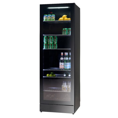 Vestfrost MFG185 Glass Single Door Black Display Cooler, 448 Litres