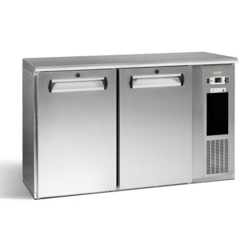 Gamko E3/22MUCS84 Solid Double Door Stainless Steel Undercounter Bottle Cooler, 344 x 33 Centiliters Bottles