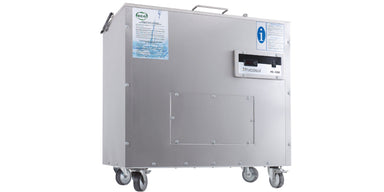 Frucosol MC1000 Decarboniser front facing view with a digital display and castors.