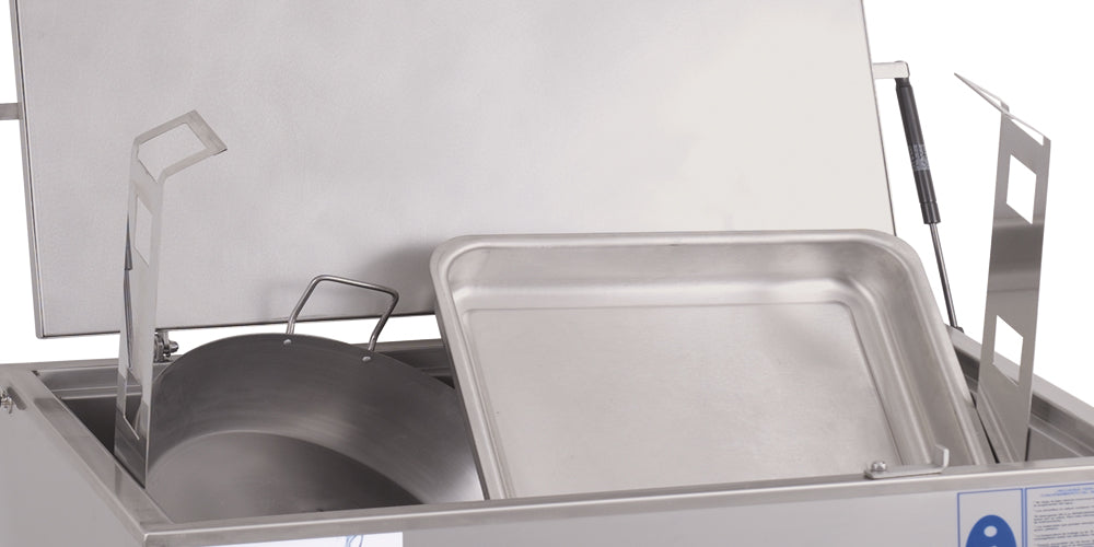 Frucosol MC2000 Decarboniser internal view with pans within the unit.