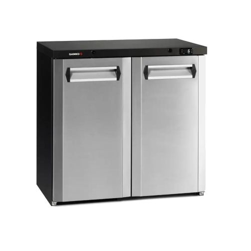 Gamko LG3-250CS Maxiglass Low Height Stainless Steel Double Door Bottle Cooler, 204 Litres