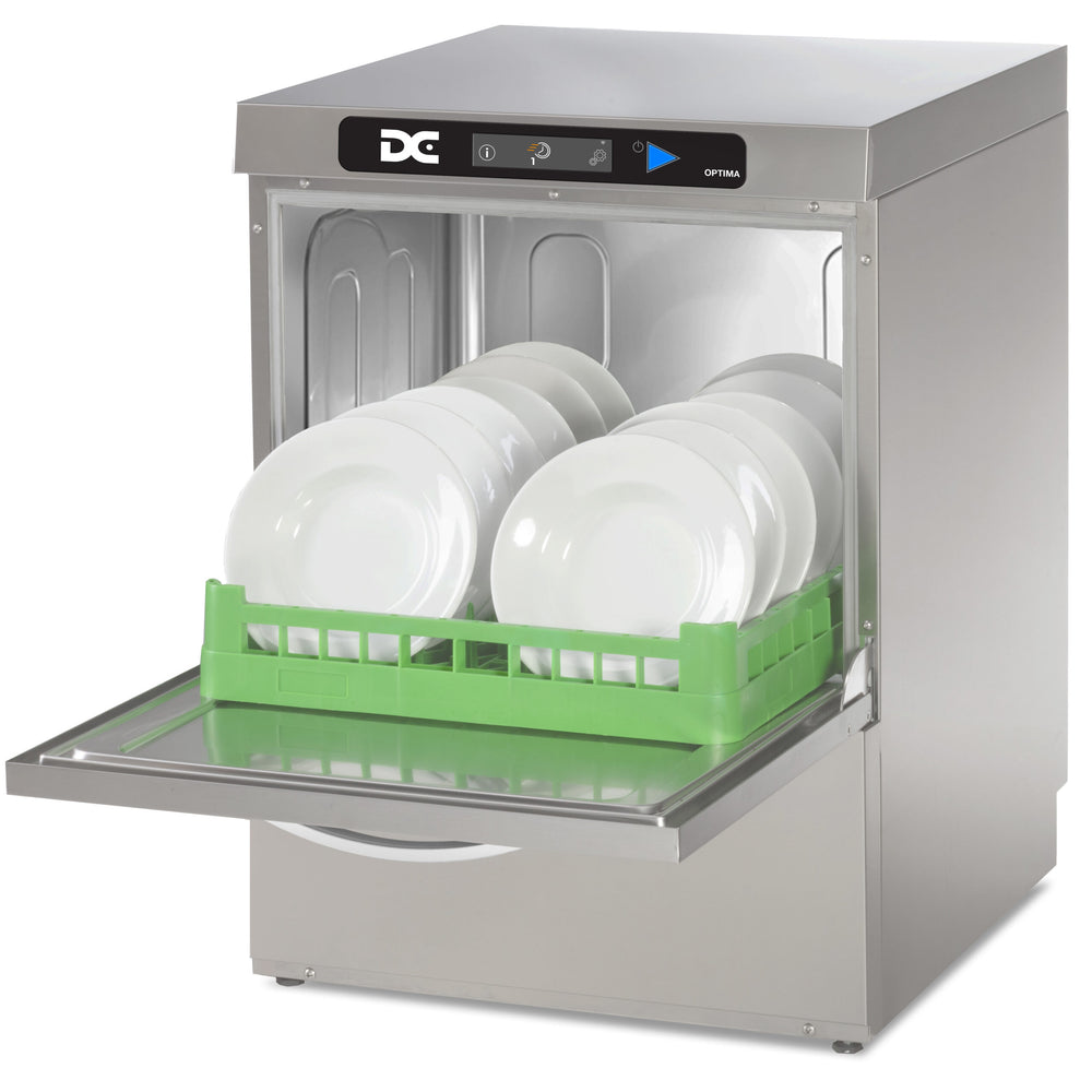 DC Optima OXD50A D front‑loading commercial dishwasher