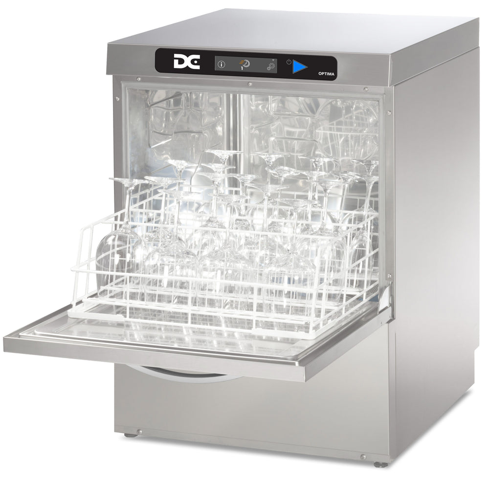 DC Optima OXG50A D front‑loading commercial glasswasher