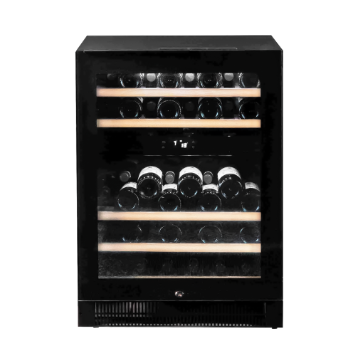 Vestfrost WFG47 Glass Single Door Dual-Zone Compact Wine Cabinet, 44 x 750ml Bottles