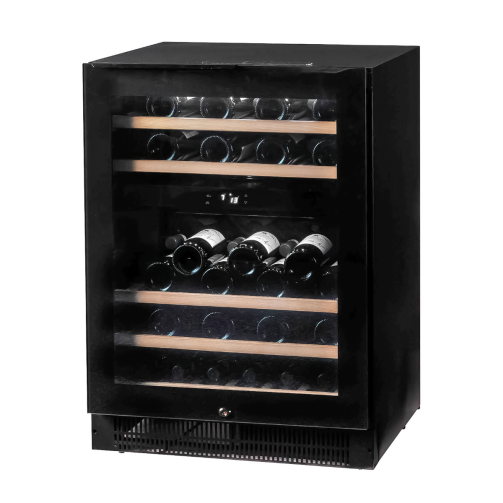 Vestfrost WFG47 Glass Single Door Dual-Zone Compact Wine Cabinet, 44 x 750ml Bottles